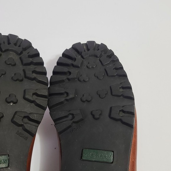 Cole Haan Brown Leather Moc Toe Slip On Loafer Shoes Women's Size 7 B - Picture 12 of 16